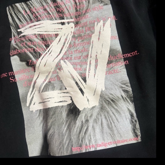 Zadig & Voltaire Spencer Photoprint Sweatshirt. - Picture 7 of 8